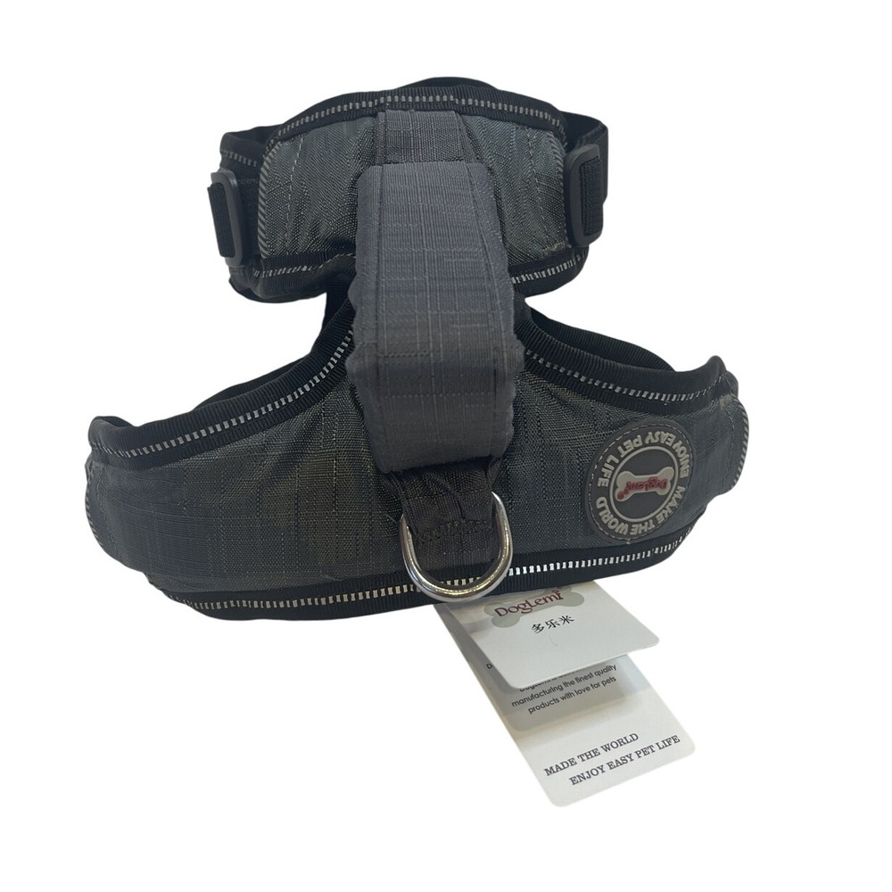 DogLemi Dog Harness Vest Step-in Adjustable Pet Comfort Padded Reflective Gray